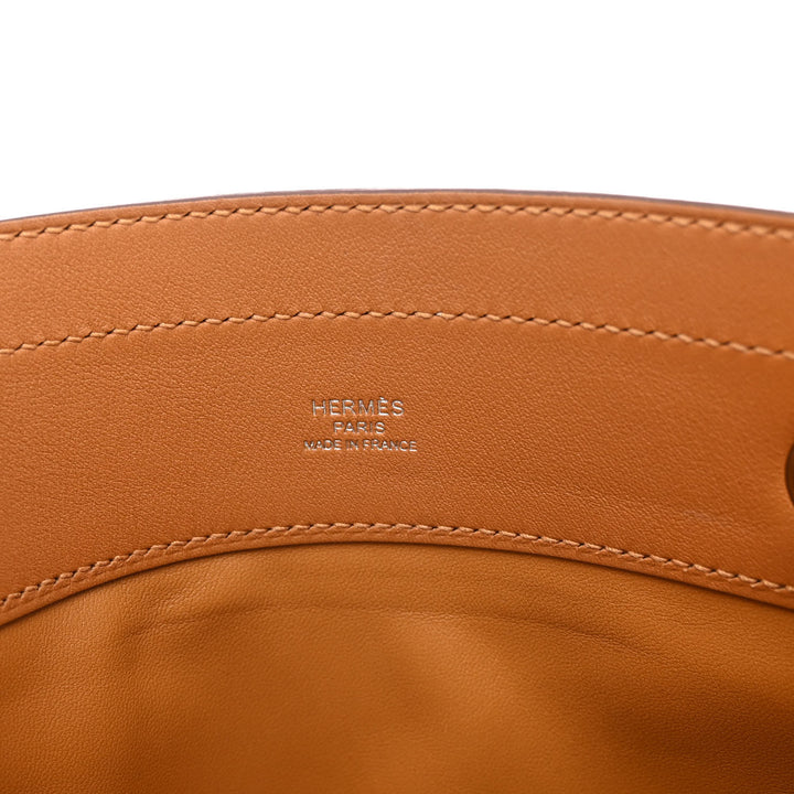 HERMÈS ALINE MILO SWIFT LAMBSKIN LEATHER MINI BAG JAUNE D&