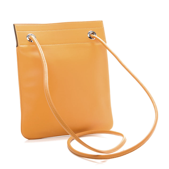 HERMÈS ALINE MILO SWIFT LAMBSKIN LEATHER MINI BAG JAUNE D&