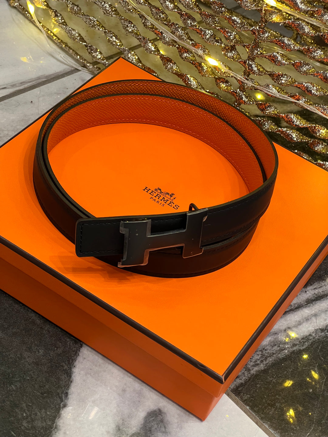 HERMÈS MINI CONSTANCE H BUCKLE REVERSIBLE BELT