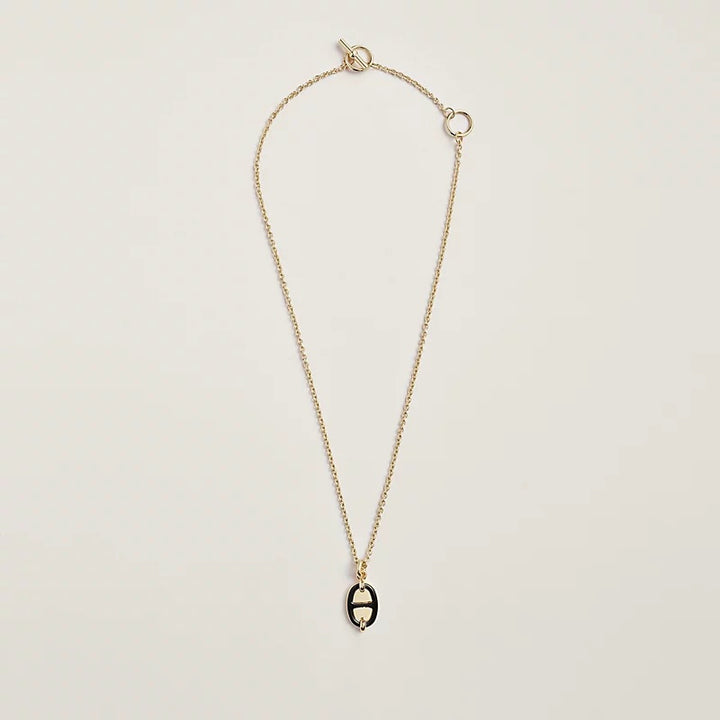 HERMÈS MINI MAILLON GOLD PLATED PENDANT NECKLACE