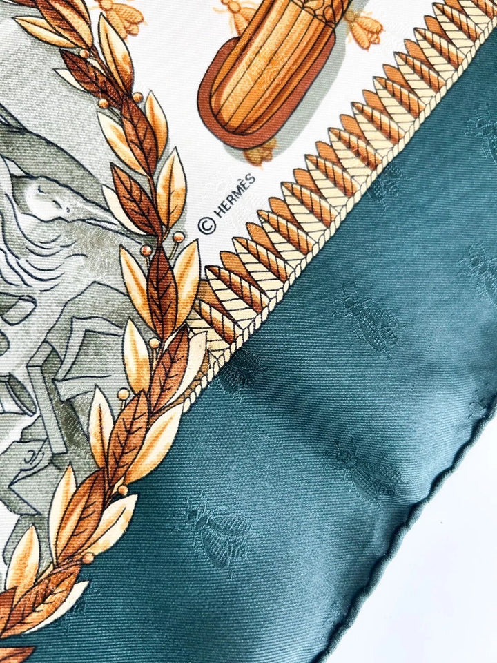 HERMÈS NAPOLEON JACQUARD BY PHILIPPE LEDOUX SILK SCARF