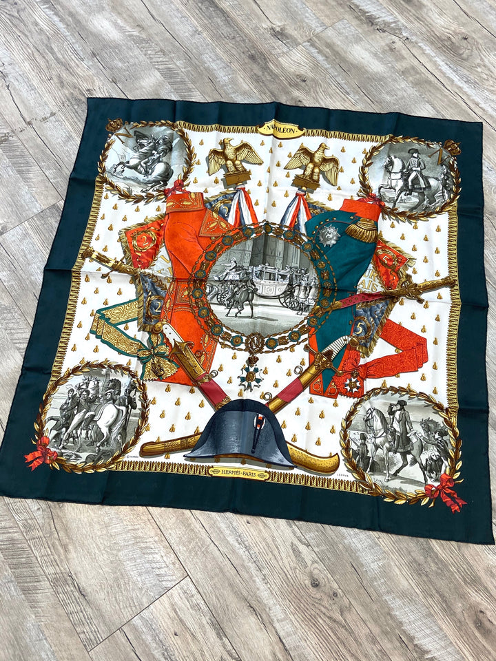 HERMÈS NAPOLEON JACQUARD BY PHILIPPE LEDOUX SILK SCARF
