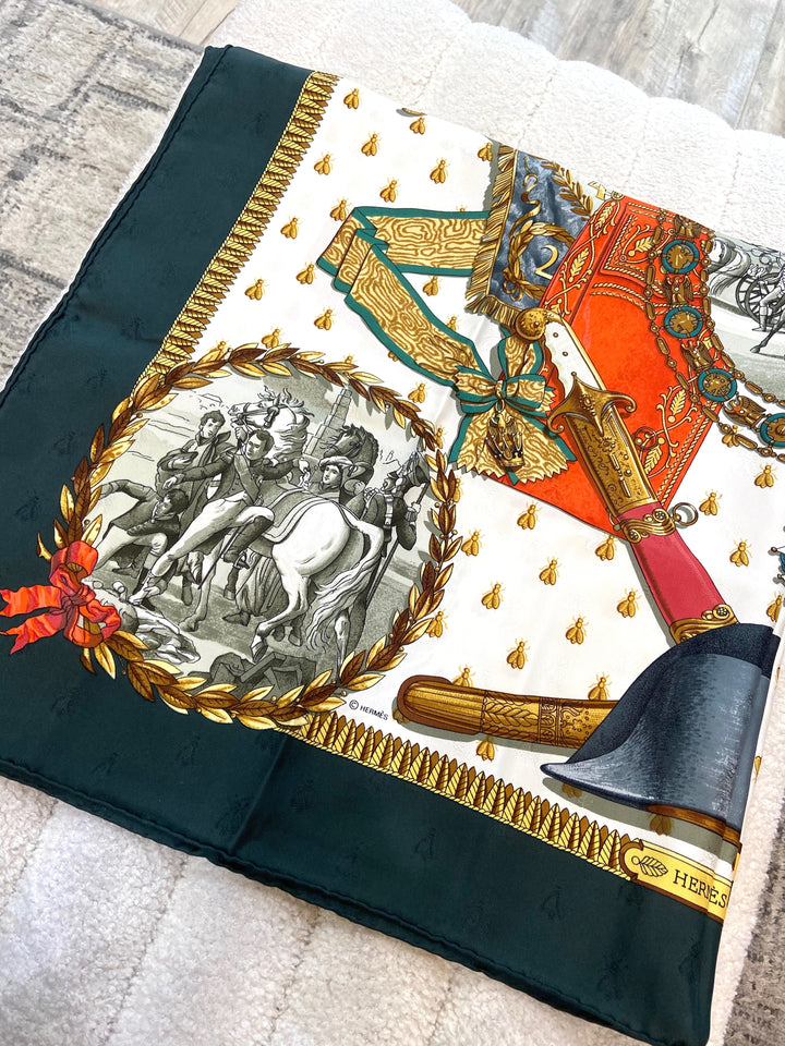 HERMÈS NAPOLEON JACQUARD BY PHILIPPE LEDOUX SILK SCARF