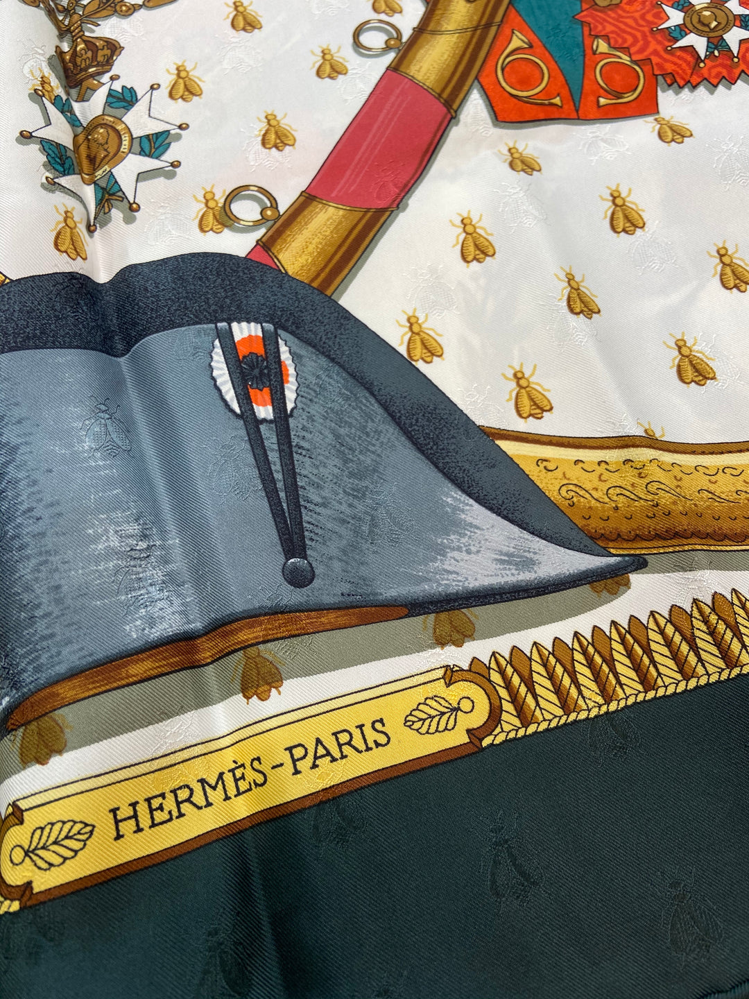 HERMÈS NAPOLEON JACQUARD BY PHILIPPE LEDOUX SILK SCARF