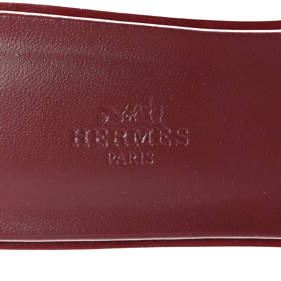 HERMÈS EPSOM LEATHER ORAN H SANDALS MULES