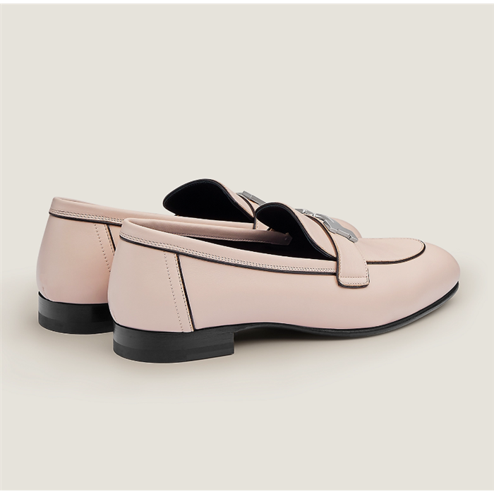HERMÈS LADIES PARIS LOAFERS IN PALE PINK