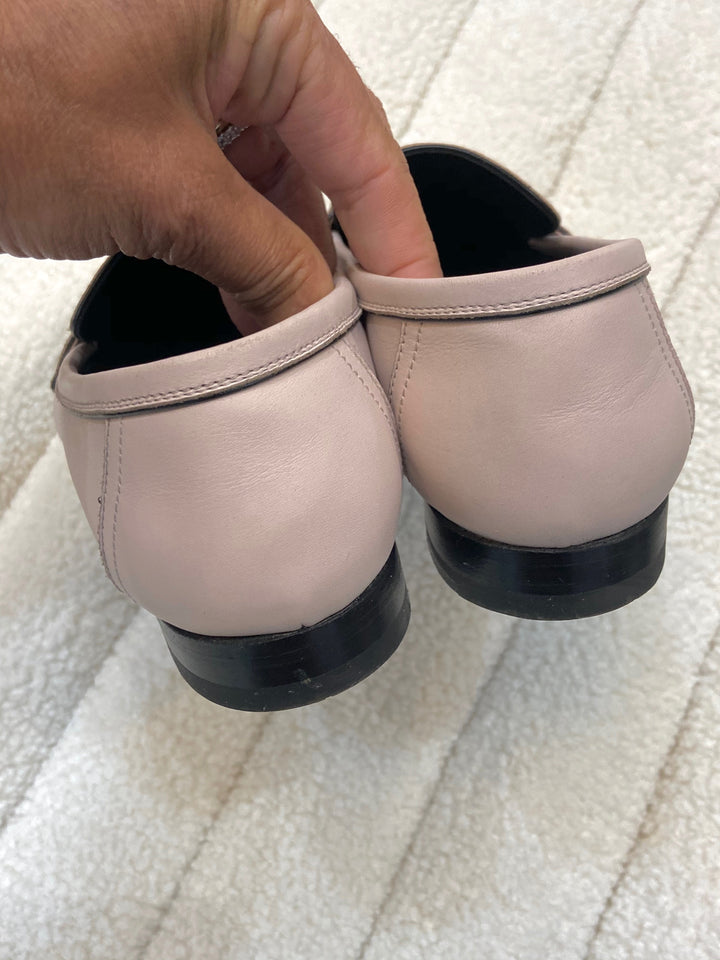 HERMÈS LADIES PARIS LOAFERS IN PALE PINK