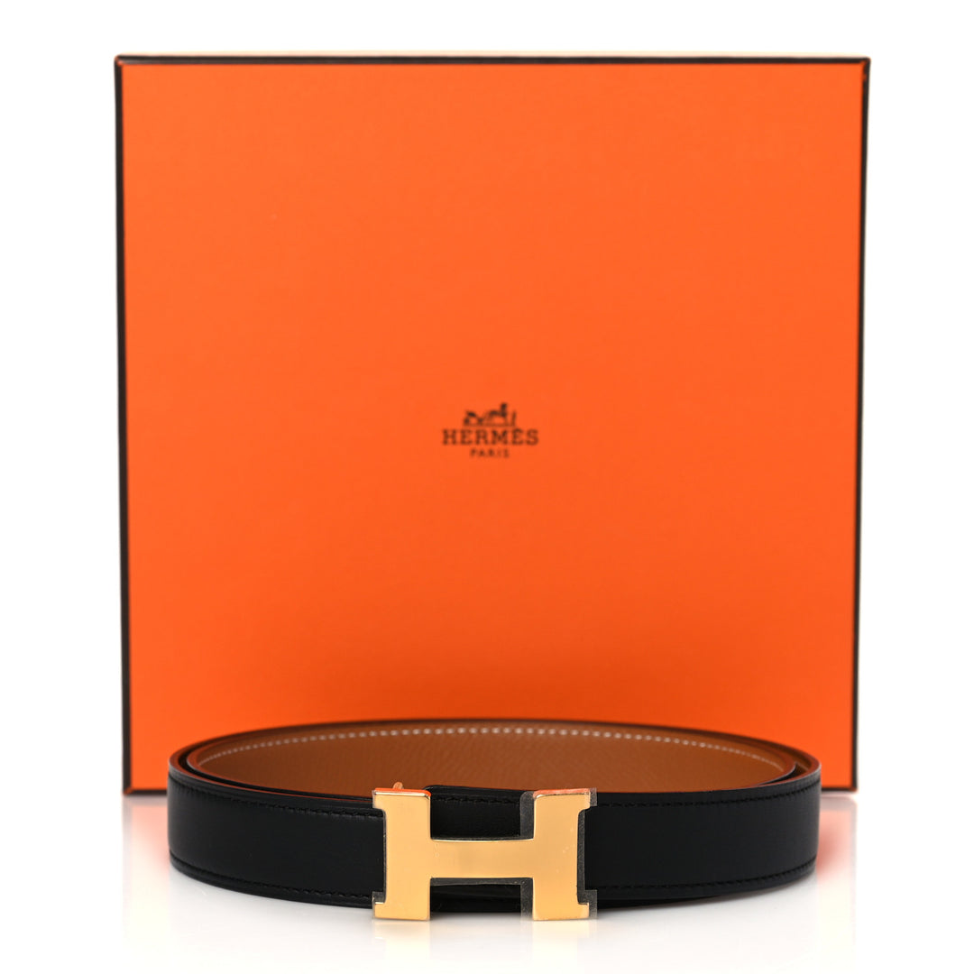 HERMÈS CONSTANCE H REVERSIBLE LEATHER BELT