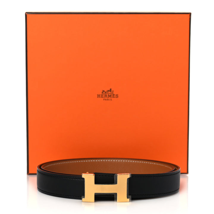 HERMÈS CONSTANCE H REVERSIBLE LEATHER BELT