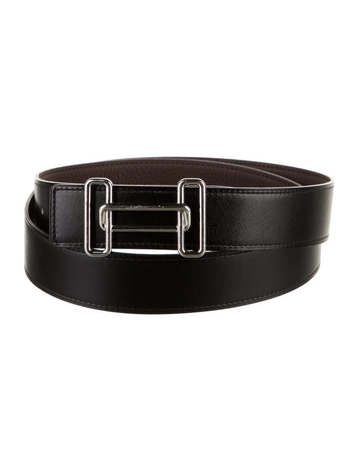 HERMÈS REVERSIBLE CALFSKIN LEATHER BELT