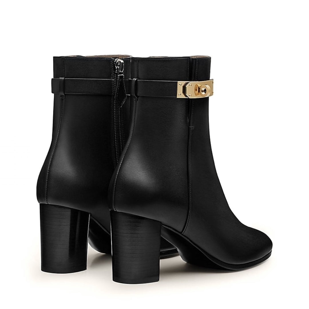 HERMÈS SAINT GERMAIN LEATHER ANKLE BOOTS