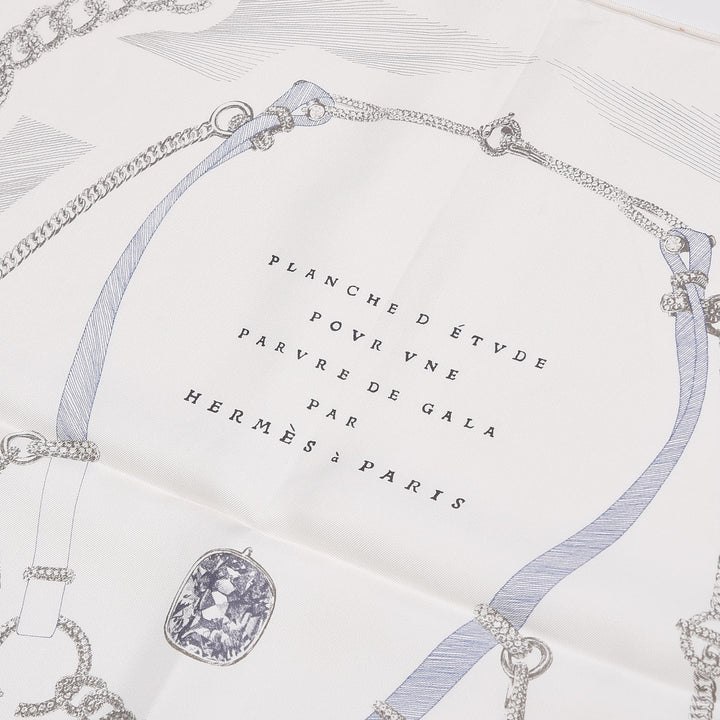 HERMÈS ETUDE POUR UNE PARURE DE GALA SILK SCARF