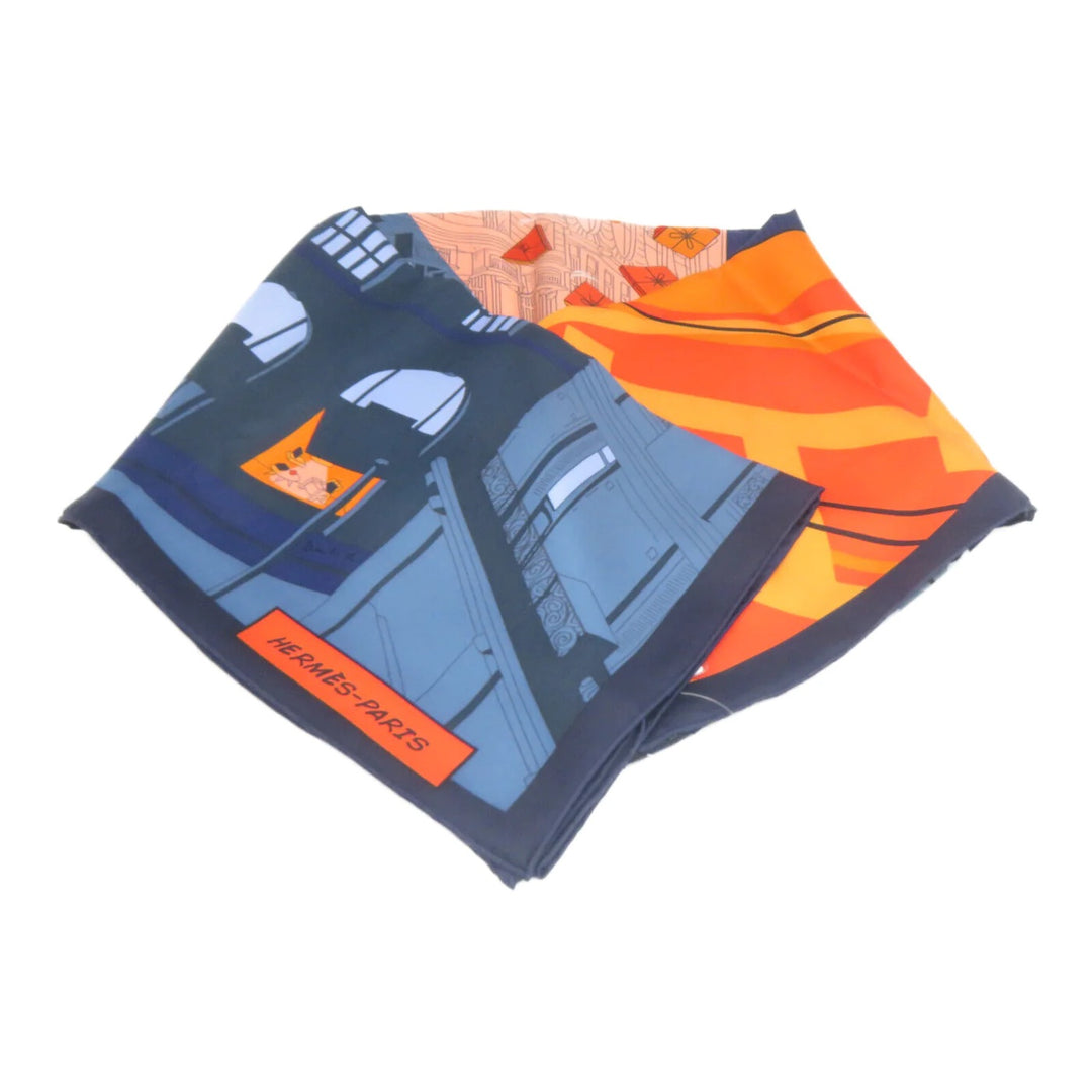 HERMÈS SPACE SHOPPING AU FAUBOURG SILK SCARF