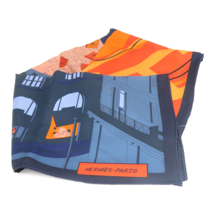 HERMÈS SPACE SHOPPING AU FAUBOURG SILK SCARF