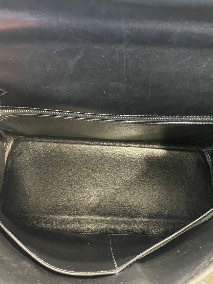 HERMÈS PHW KELLY 32 SWIFT LEATHER SHOULDER BAG