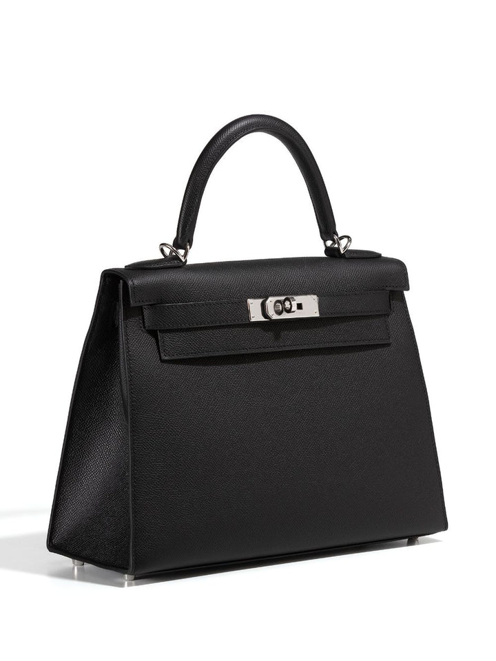 HERMÈS PHW KELLY 32 SWIFT LEATHER SHOULDER BAG