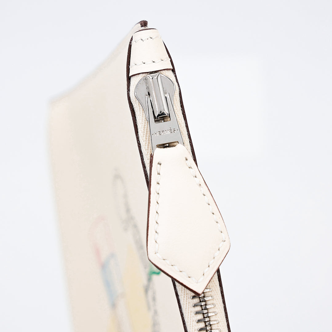 HERMÈS SWIFT LEATHER BAZAR IN &amp; OUT POUCH