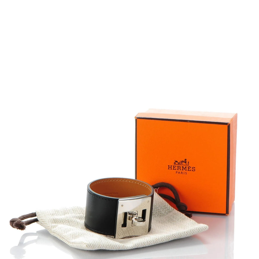 HERMÈS KELLY SWIFT LEATHER CUFF BRACELET