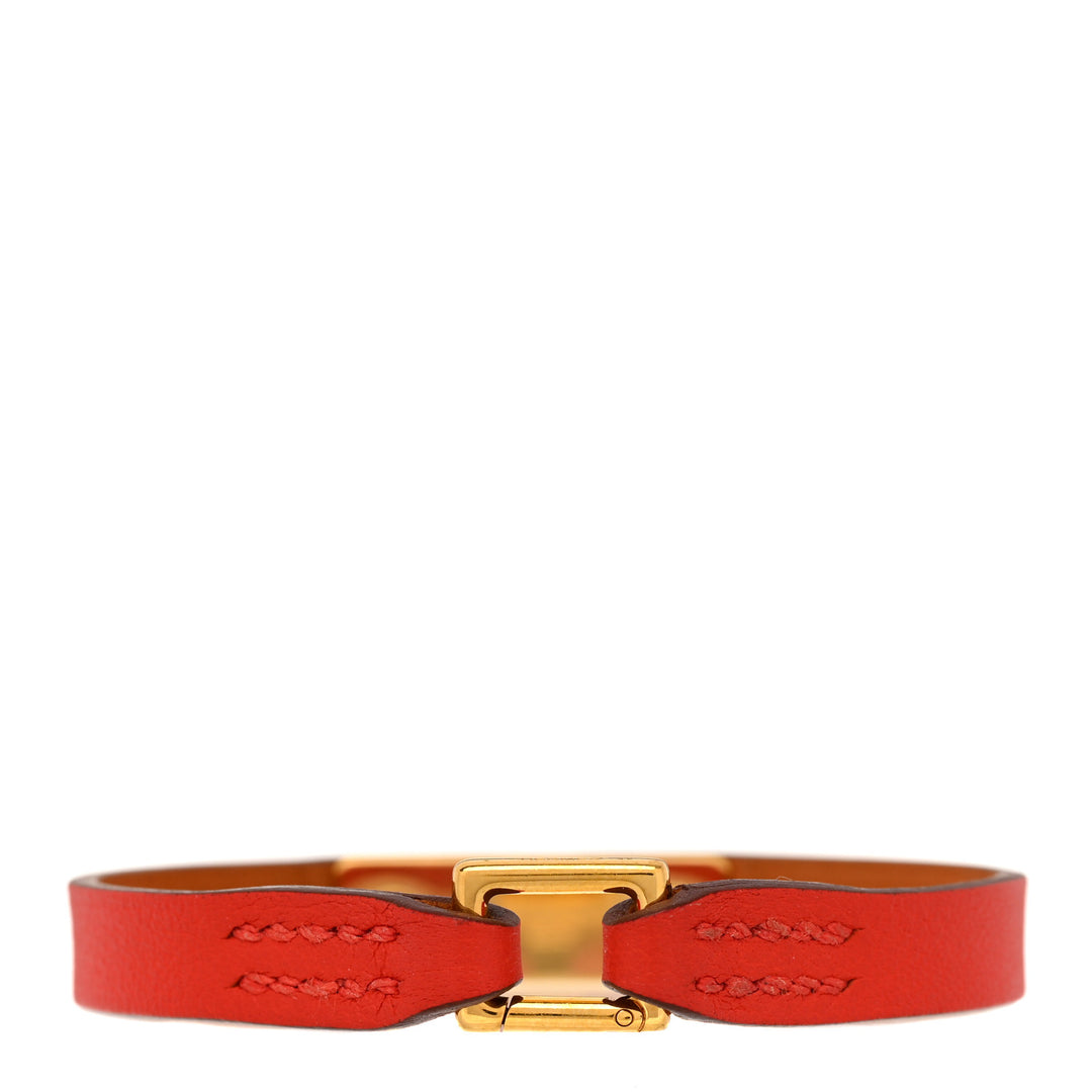 HERMÈS SWIFT LEATHER MICRO RIVALE BRACELET