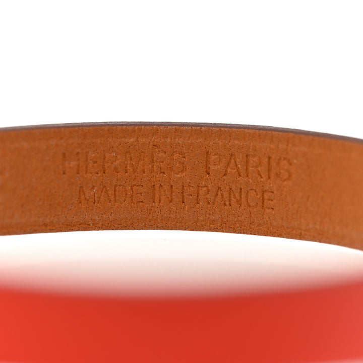 HERMÈS SWIFT LEATHER MICRO RIVALE BRACELET