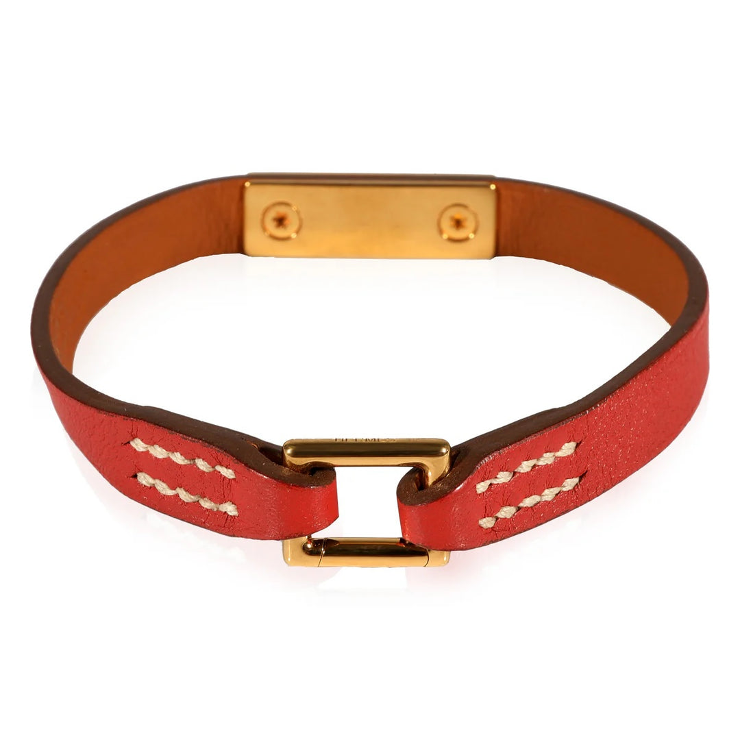 HERMÈS SWIFT LEATHER MICRO RIVALE BRACELET