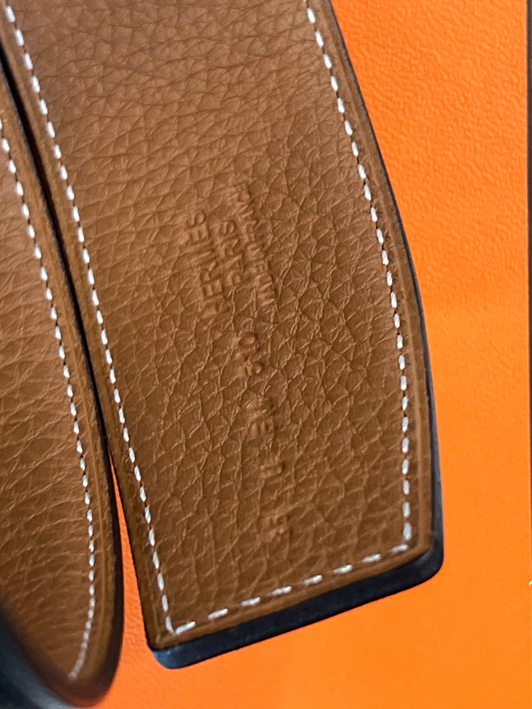 HERMÈS SWIFT TOGO 42MM CONSTANCE H LEATHER BELT