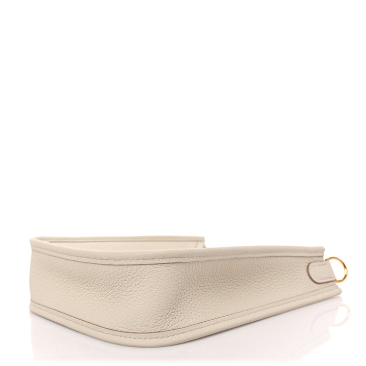 HERMÈS AMAZONE EVELYNE TAURILLON CLEMENCE LEATHER TPM BETON CROSSBODY