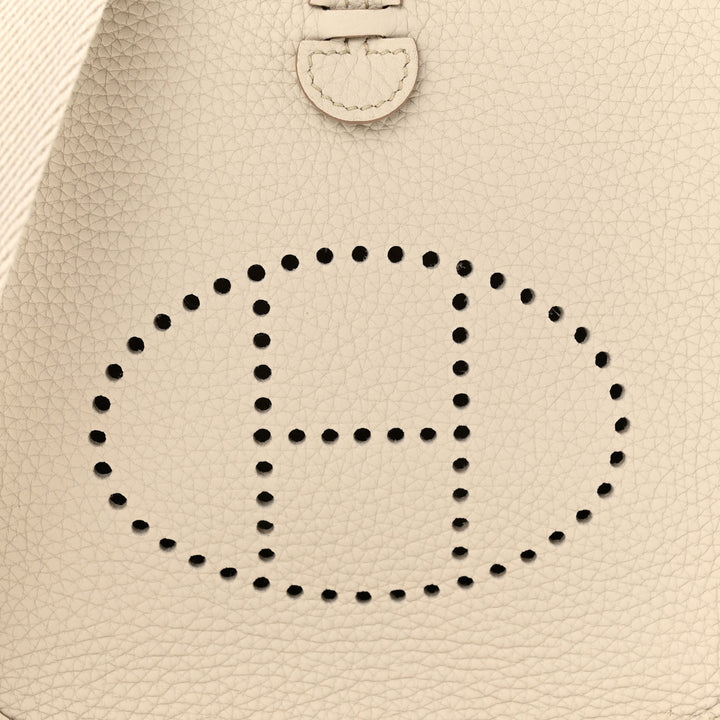 HERMÈS AMAZONE EVELYNE TAURILLON CLEMENCE LEATHER TPM BETON CROSSBODY
