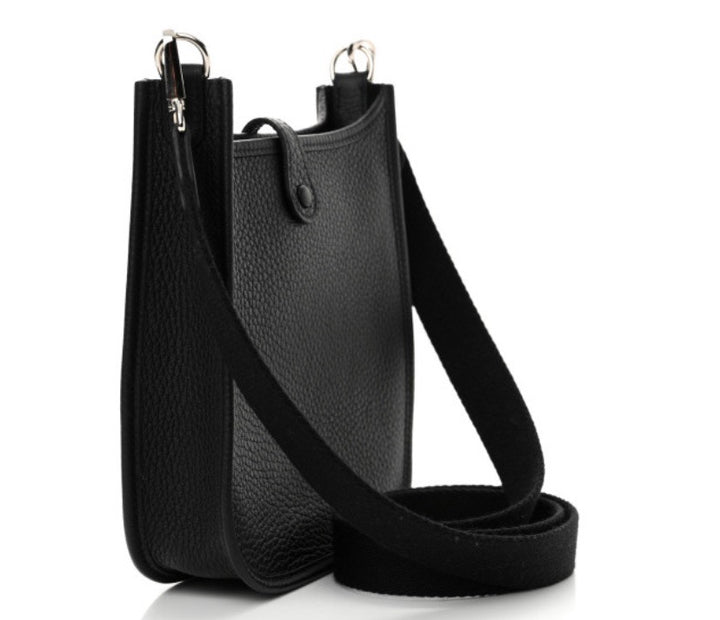 HERMÈS EVELYNE TPM TAURILLON CLEMENCE LEATHER CROSSBODY