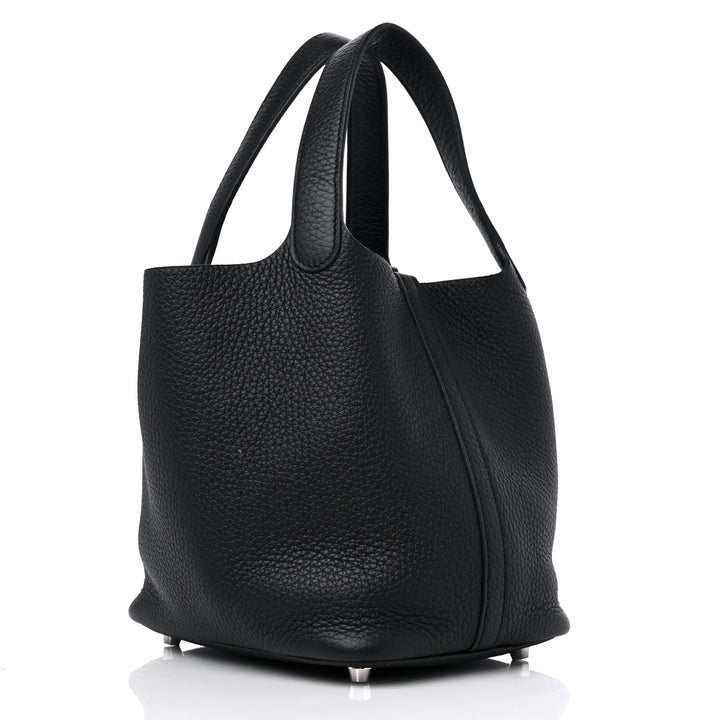 HERMÈS PITCOTIN LOCK 22 CLEMENCE LEATHER BAG