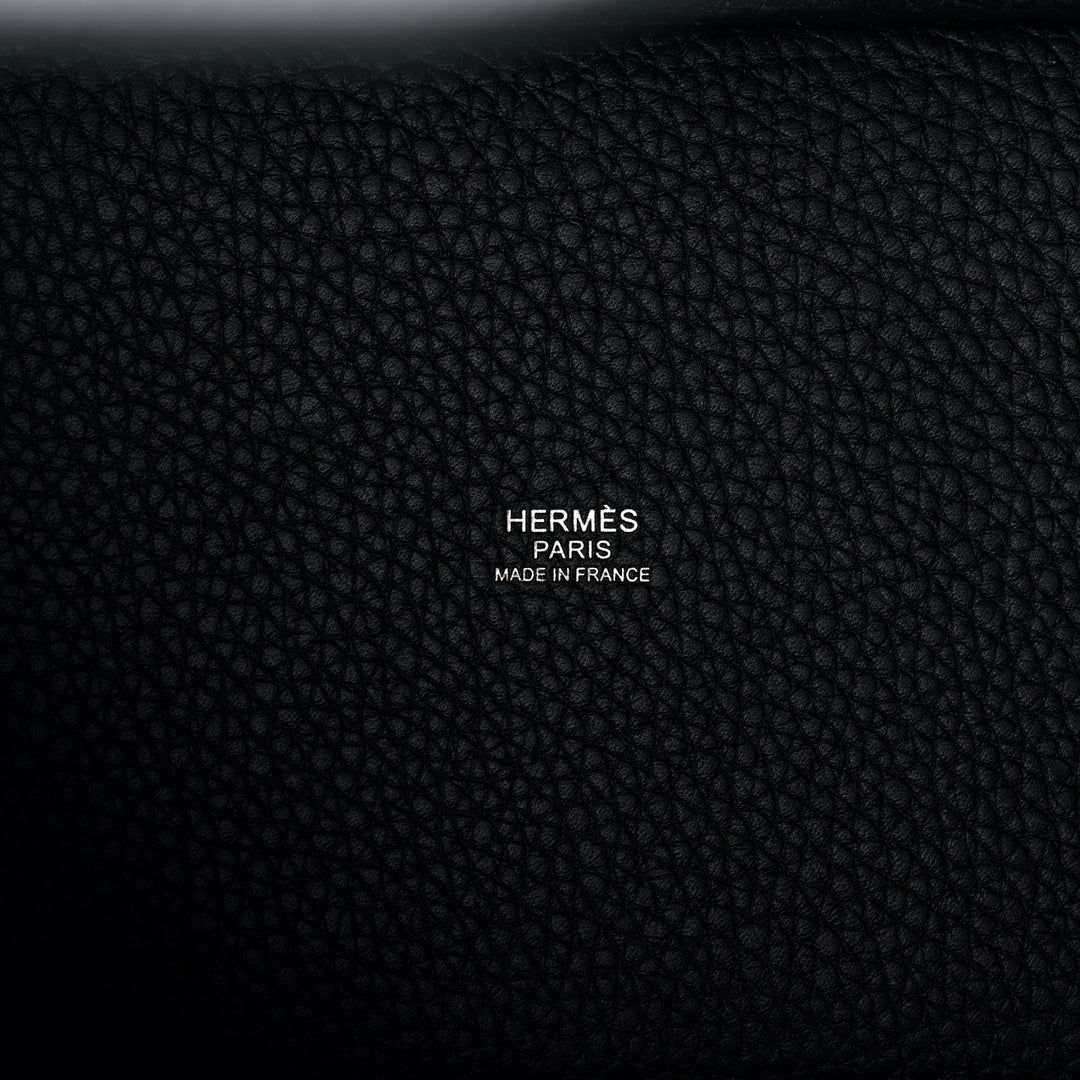 HERMÈS PITCOTIN LOCK 22 CLEMENCE LEATHER BAG