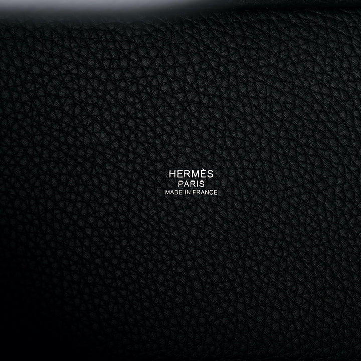 HERMÈS PITCOTIN LOCK 22 CLEMENCE LEATHER BAG