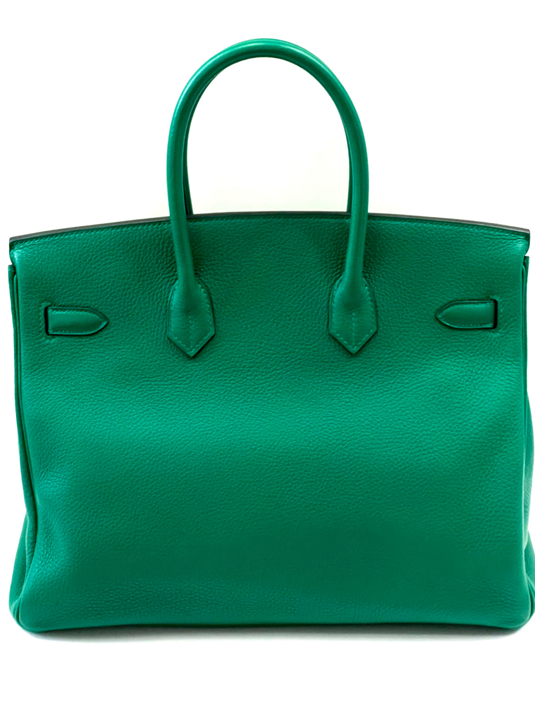 HERMÈS TOGO LEATHER BIRKIN 35 VERT VERTIGO HANDBAG