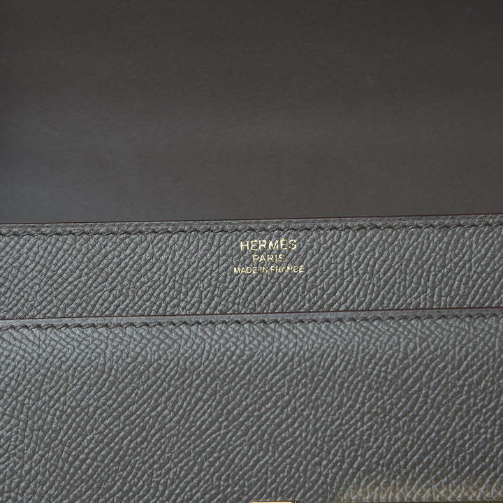 HERMÈS VERROU 21 EPSOM LEATHER SHOULDER BAG ETAIN
