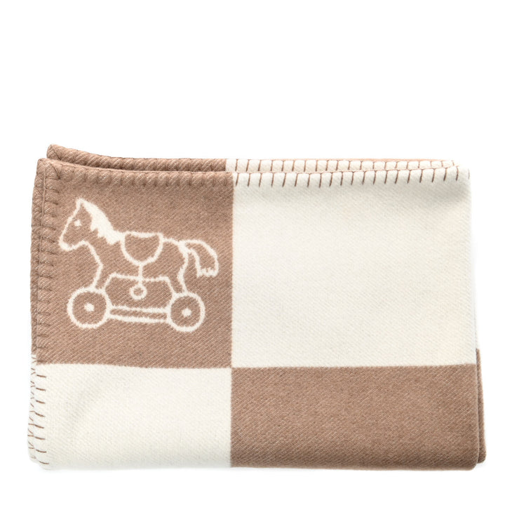 HERMÈS WOOL CASHMERE ADADA AVALON BABY BLANKET