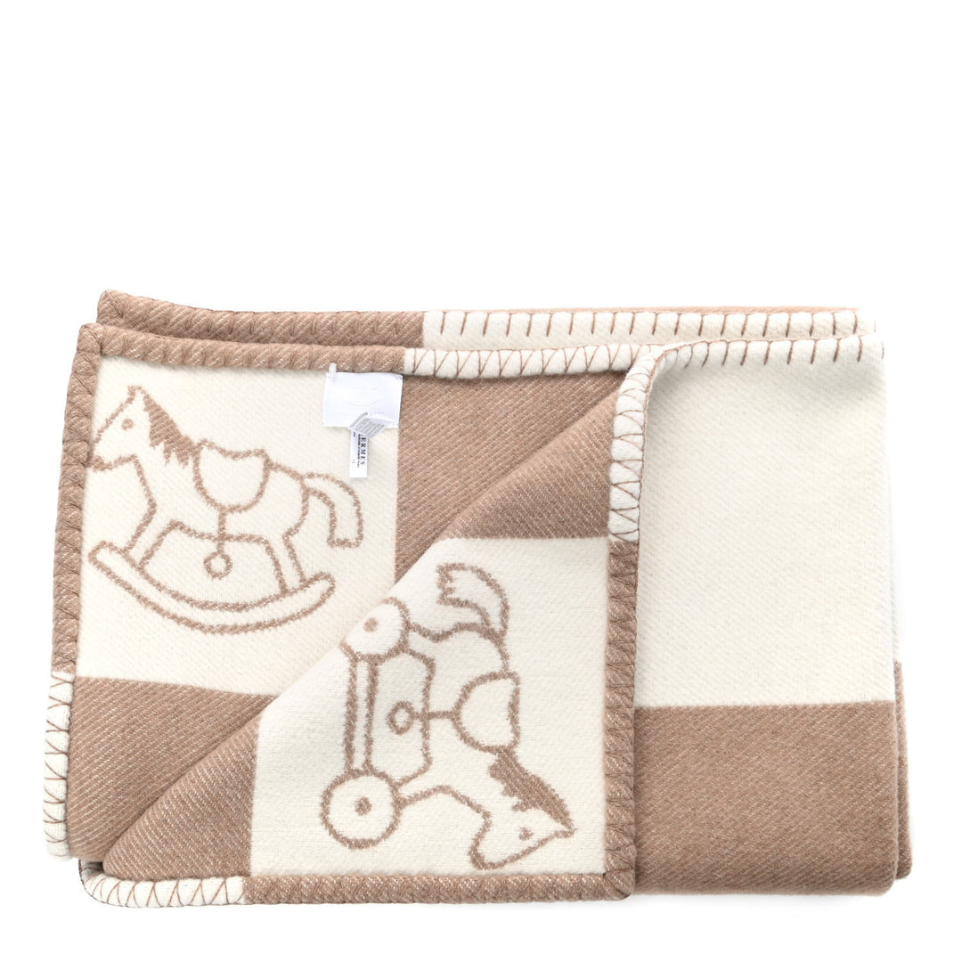 HERMÈS WOOL CASHMERE ADADA AVALON BABY BLANKET