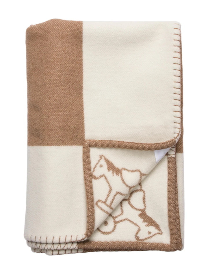 HERMÈS WOOL CASHMERE ADADA AVALON BABY BLANKET