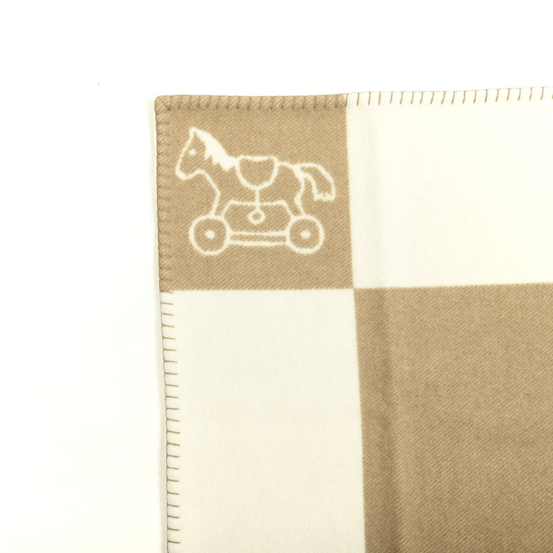 HERMÈS WOOL CASHMERE ADADA AVALON BABY BLANKET