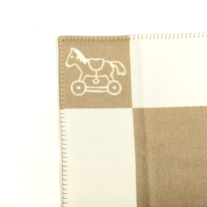 HERMÈS WOOL CASHMERE ADADA AVALON BABY BLANKET