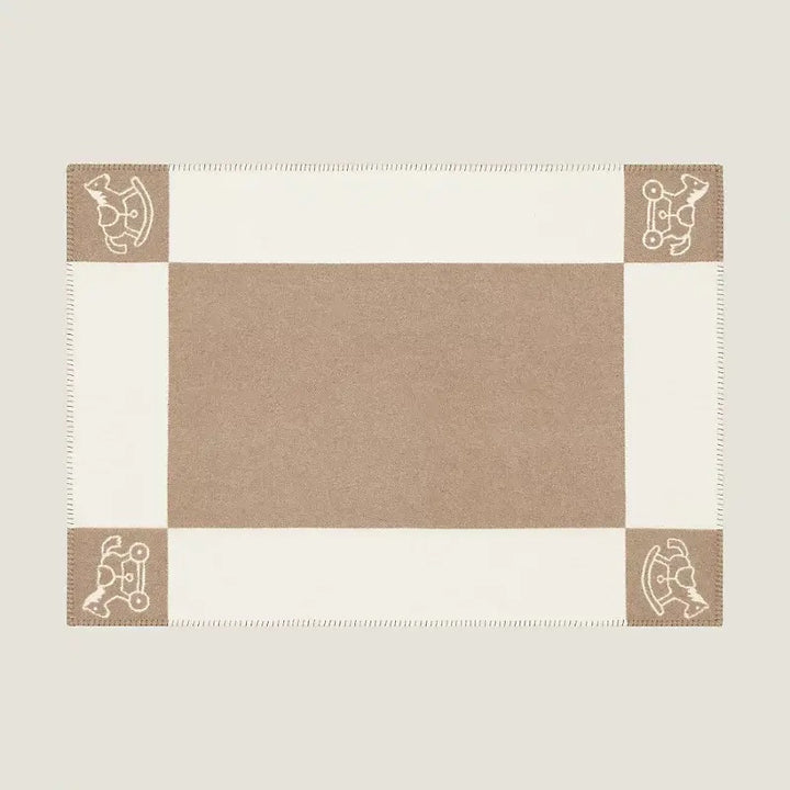 HERMÈS WOOL CASHMERE ADADA AVALON BABY BLANKET