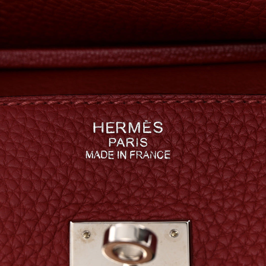 HERMÈS ROUGE GRENAT TOGO LEATHER BIRKIN 35 HANDBAG