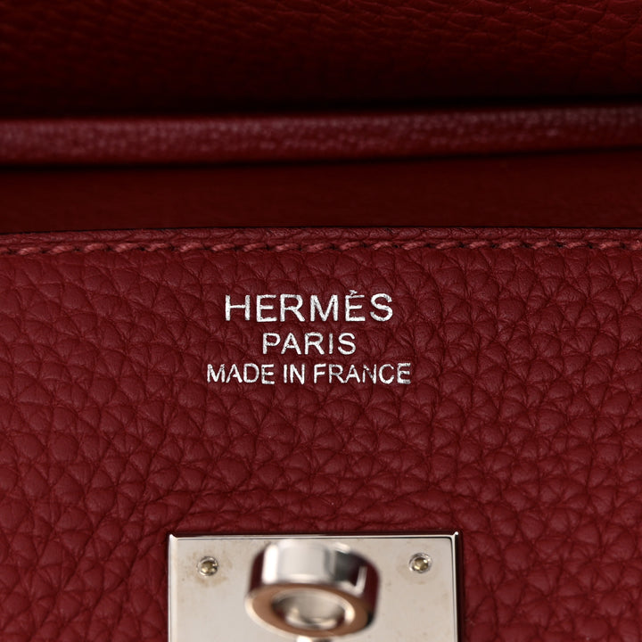 HERMÈS ROUGE GRENAT TOGO LEATHER BIRKIN 35 HANDBAG