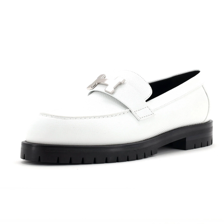 HERMÈS FAUBORG EPSOM CALFSKIN LEATHER LOAFERS