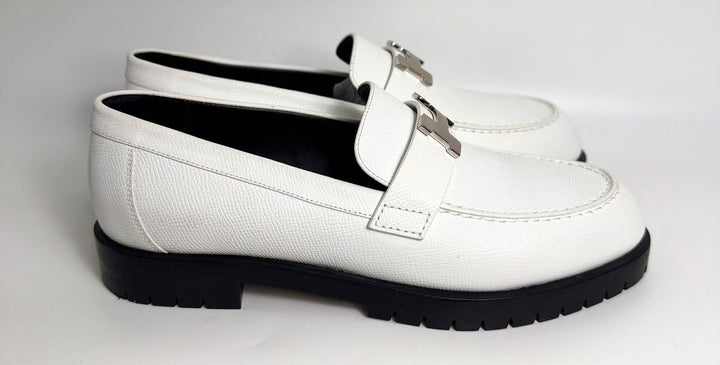 HERMÈS FAUBORG EPSOM CALFSKIN LEATHER LOAFERS