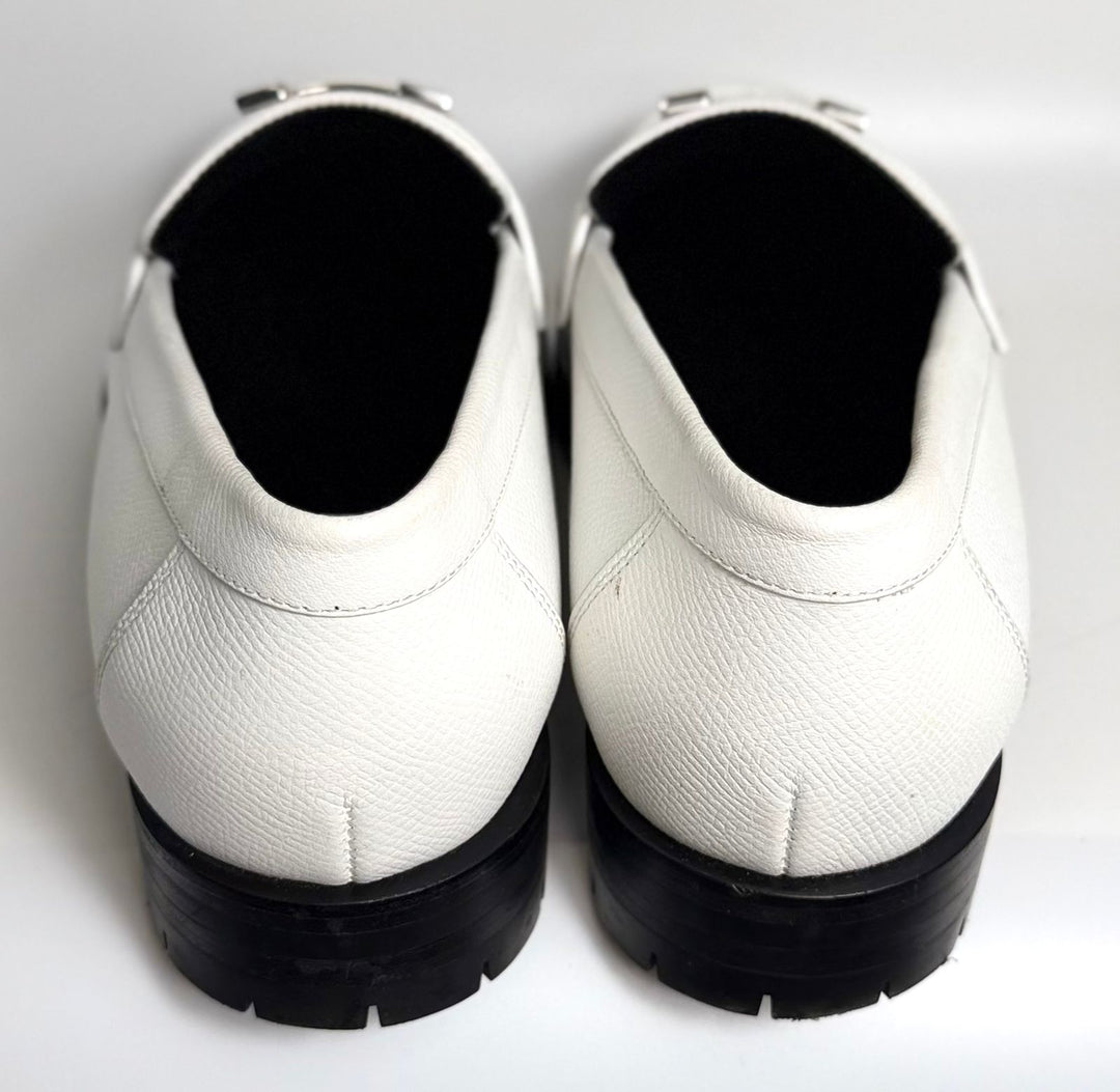 HERMÈS FAUBORG EPSOM CALFSKIN LEATHER LOAFERS