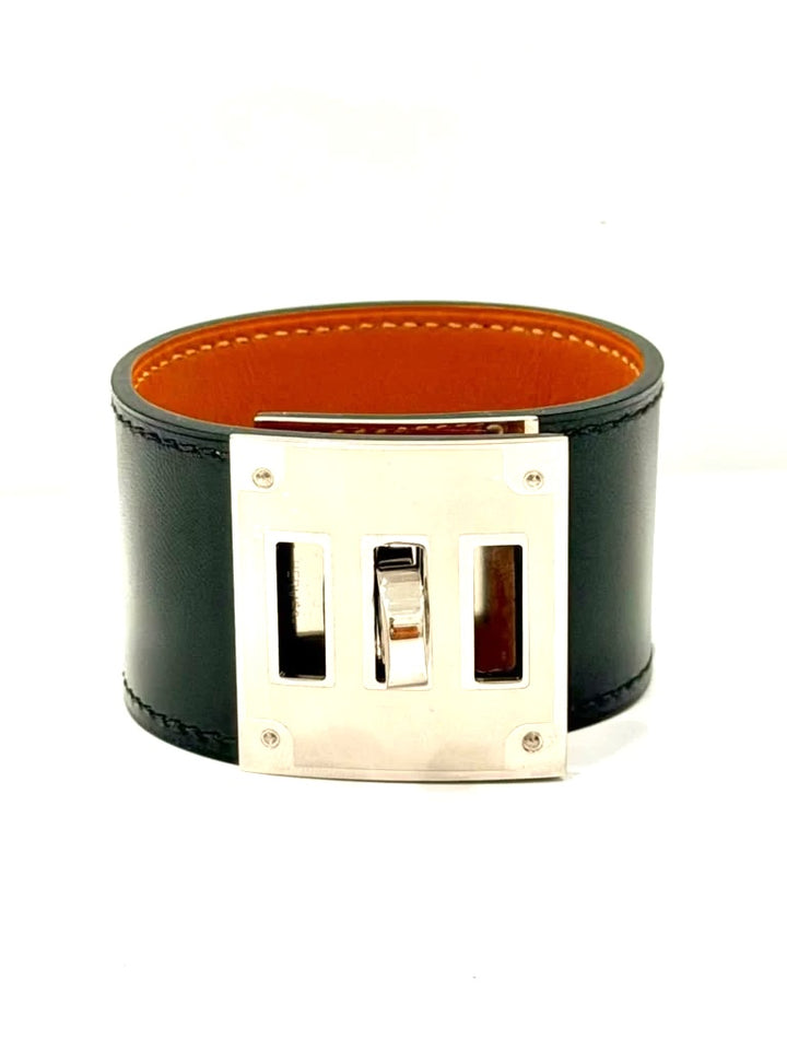 HERMÈS KELLY SWIFT LEATHER CUFF BRACELET