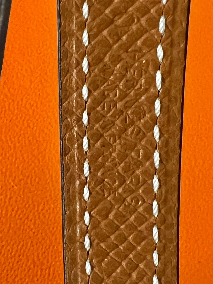 HERMÈS BUBBLE BUCKLE LEATHER REVERSIBLE BELT