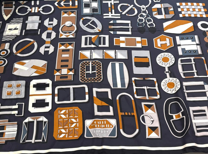HERMÈS CARRE EN BOUCLES SILK SCARF