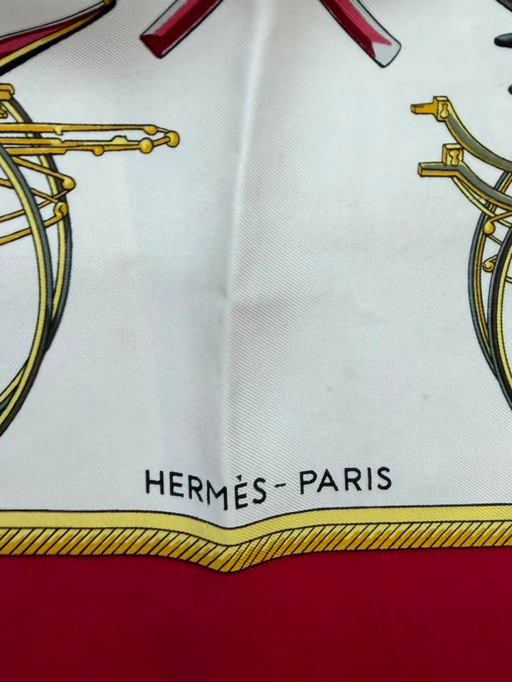HERMÈS CARRÉ LES VOITURES À TRANSFORMATION SILK SCARF