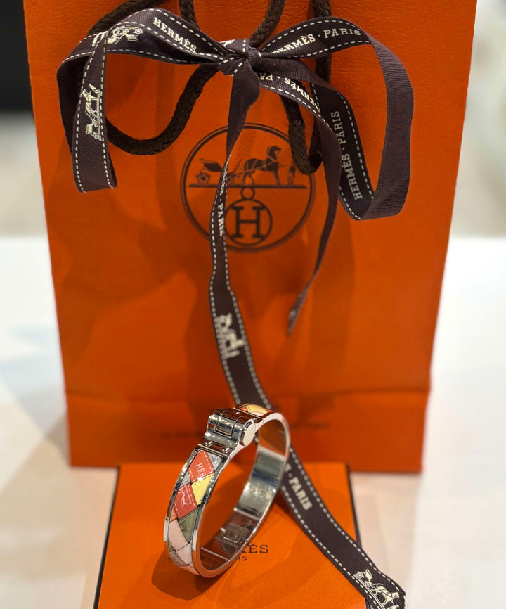 HERMÈS AU CARRE CHARNIERE BOLDUC BRACELET PM
